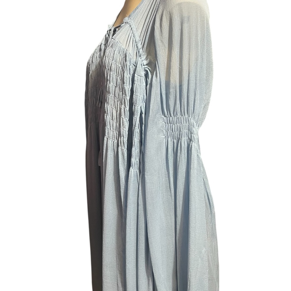 Free People Light Blue Mini Dress with Intimately by Free People Mini Slip - Picture 11 of 16